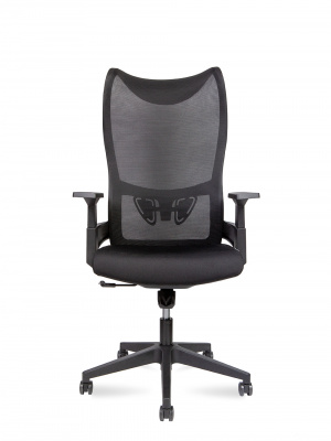 Кресло офисное / Wave T / черный пластик / черная сетка / черная ткань, купить в Сыктывкаре