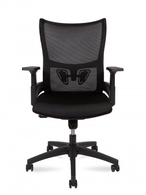 Кресло офисное / Wave T LB / черный пластик / черная сетка / черная ткань, купить в Сыктывкаре