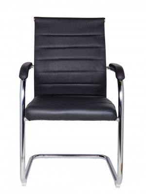 Кресло офисное / Авалон CF / хром / черная экокожа, купить в Сыктывкаре