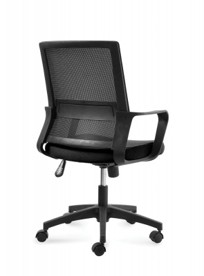 Кресло офисное / Бит LB / черный пластик / черная сетка / черная ткань, купить в Сыктывкаре