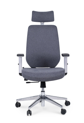 Кресло офисное / Имидж gray 2 / белый пластик / серая ткань, купить в Сыктывкаре