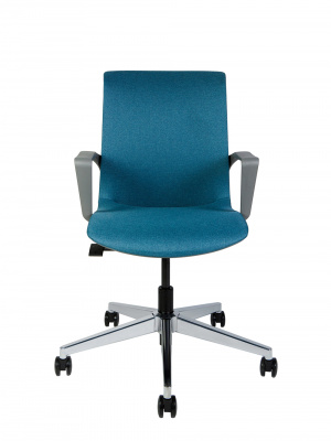 Кресло офисное / Некст / синяя ткань / темно серый пластик, купить в Сыктывкаре