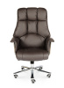 Кресло офисное / Президент / сталь + хром / темно-коричневая  экокожа — фото, характеристики, наличие в Сыктывкаре