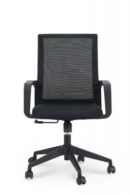 Кресло офисное / Стронг LB / черный пластик / черная сетка / черная ткань, купить в Сыктывкаре