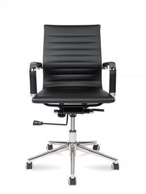 Кресло офисное / Техно LB / хром / черная экокожа, купить в Сыктывкаре