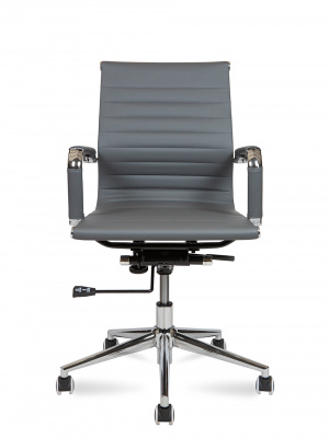 Кресло офисное / Техно LB / хром / серая экокожа, купить в Сыктывкаре