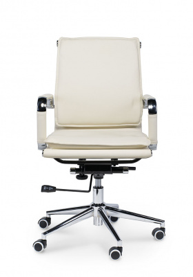 Кресло офисное / Харман LB / (ivory) хром / слоновая кость экокожа, купить в Сыктывкаре