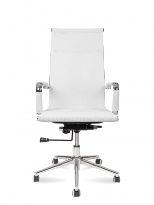 Кресло офисное / Хельмут / (white) сталь + хром / белая сетка, купить в Сыктывкаре
