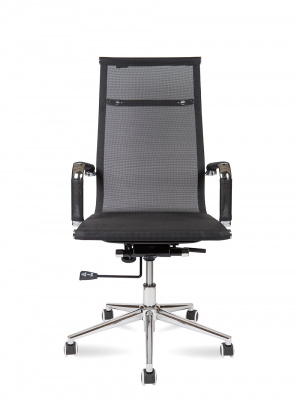 Кресло офисное / Хельмут / (black) сталь + хром / черная сетка, купить в Сыктывкаре