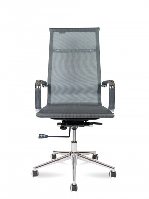Кресло офисное / Хельмут / (grey) сталь + хром / серая сетка, купить в Сыктывкаре
