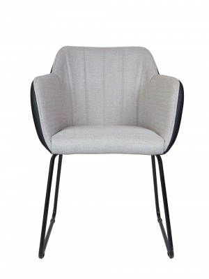 Стул / Bravo / серая ткань / черная экокожа, купить в Сыктывкаре