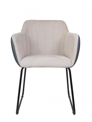 Стул / Bravo / бежевая ткань / серая экокожа, купить в Сыктывкаре