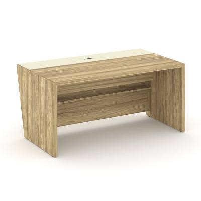 Corner Стол руководителя прямой COR.SR-16 Гикори Песочный/Ваниль 1600*900*750, купить в Сыктывкаре