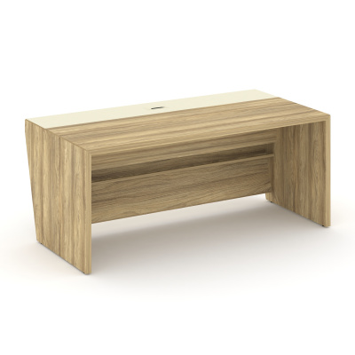 Corner Стол руководителя прямой COR.SR-18 Гикори Песочный/Ваниль 1800*900*750, купить в Сыктывкаре