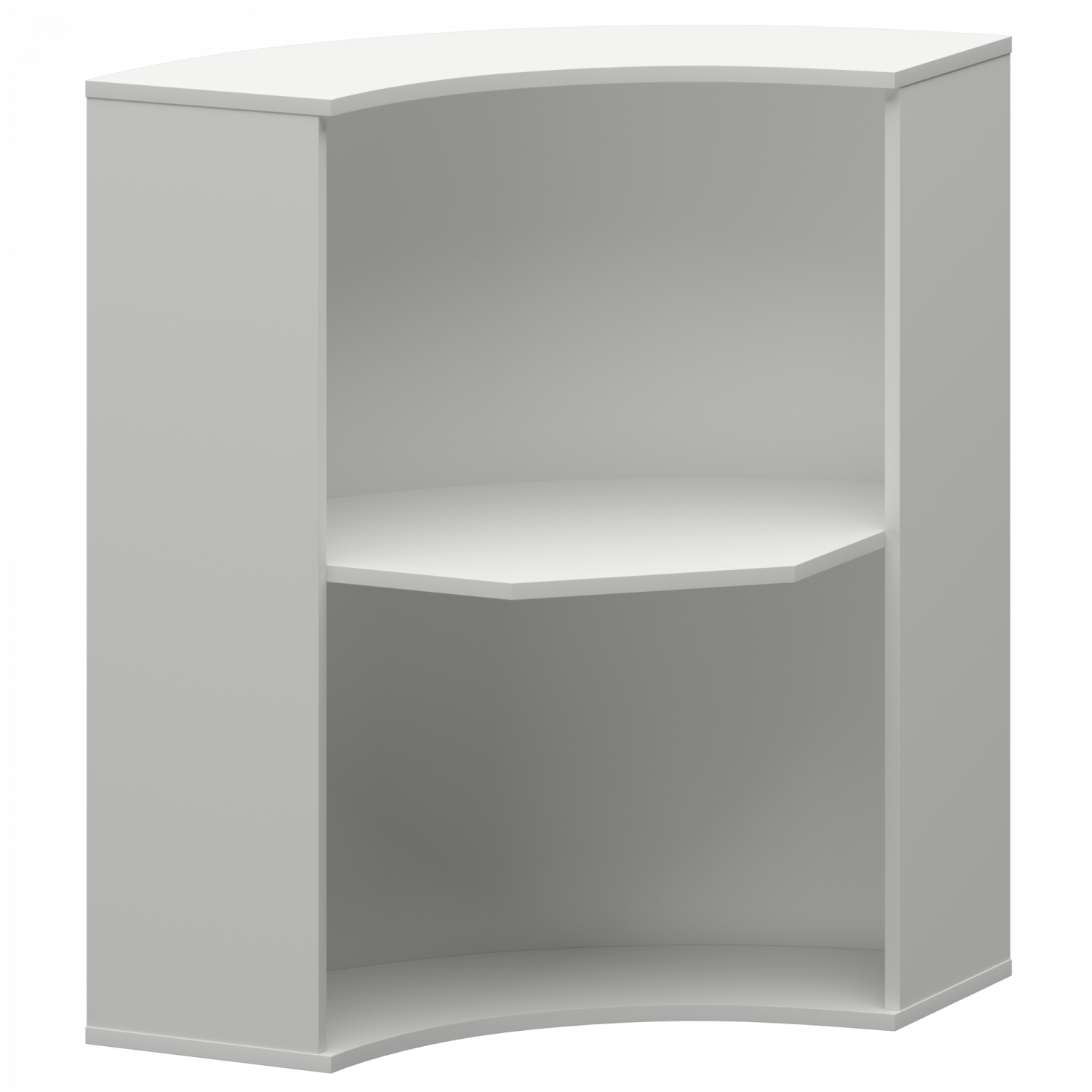 Стойка угловая Ресепшн А-550 Белый (900x900x1220)