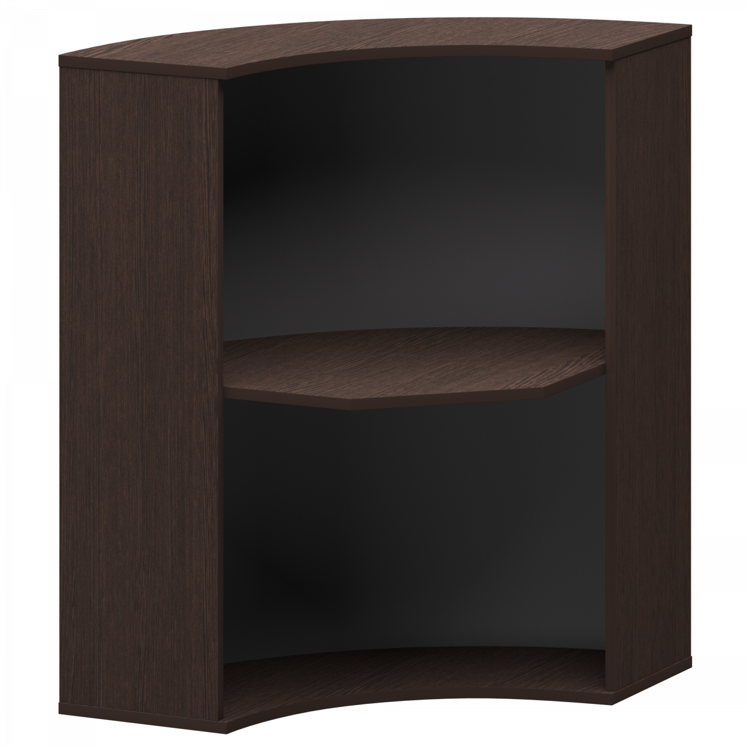 Стойка угловая Ресепшн А-550 Дуб венге (900x900x1220)