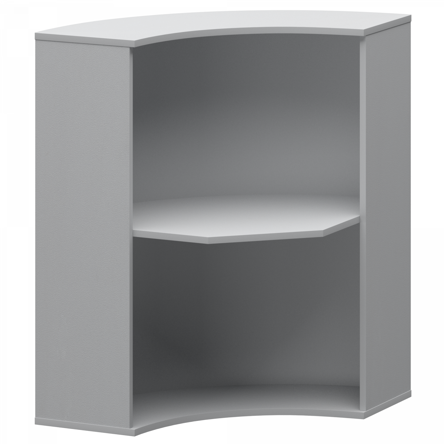 Стойка угловая Ресепшн А-550 Серый (900x900x1220)