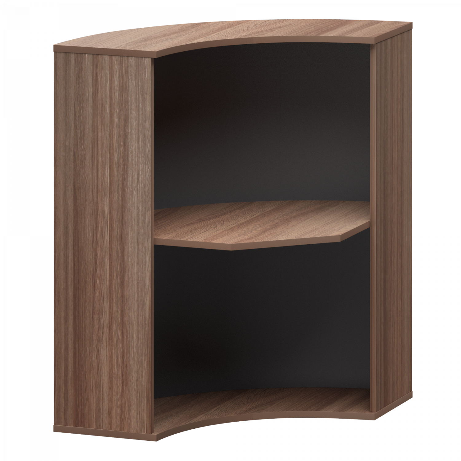 Стойка угловая Ресепшн А-550 Темный шимо (900x900x1220)