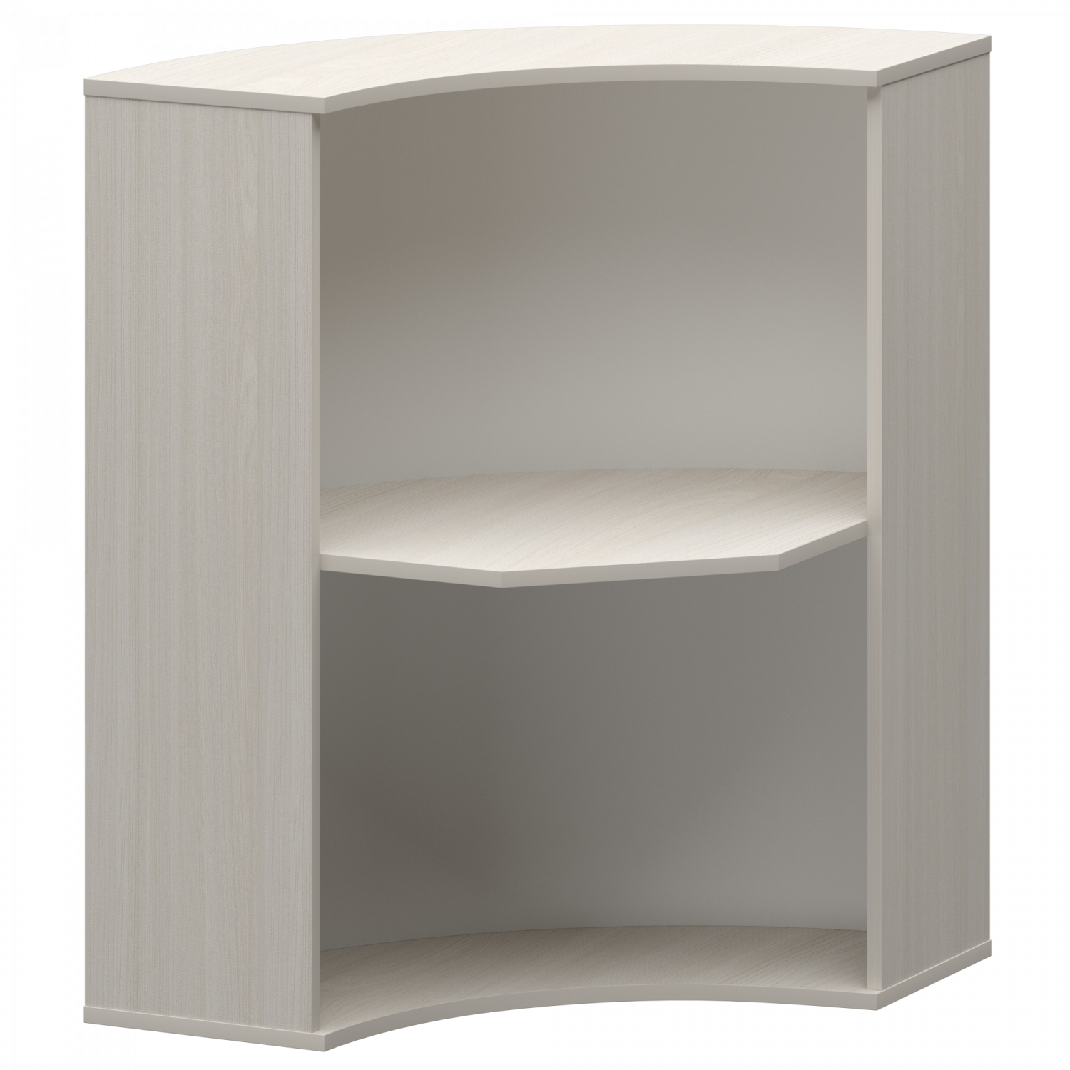 Стойка угловая Ресепшн А-550 Ясень шимо (900x900x1220)