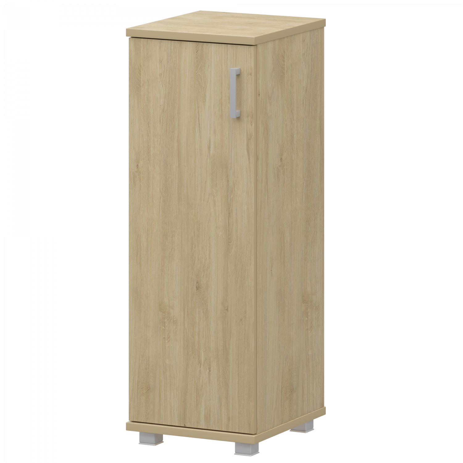 Стеллаж низкий узкий закрытый Аргентум "НТ-440;НТ-601" Баттл Рок (400x445x1280)