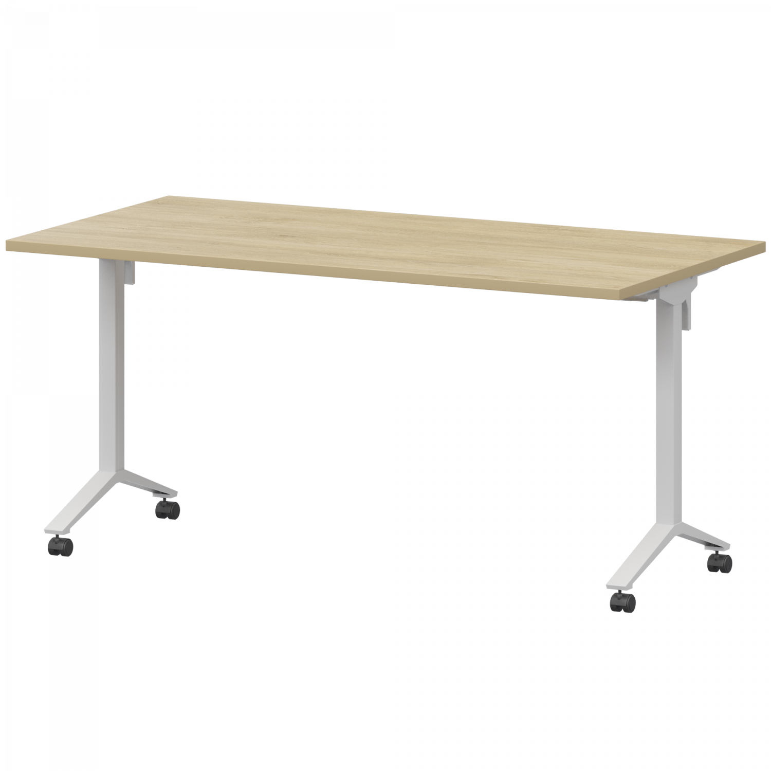 Стол мобильный складной Моби МБ25-140.70 Баттл Рок/Белый (1400x700x750)