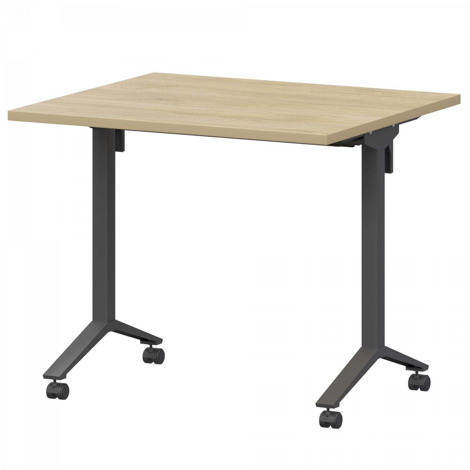 Стол мобильный складной Моби МБ25-80.70 Баттл Рок/Антрацит (800x700x750)