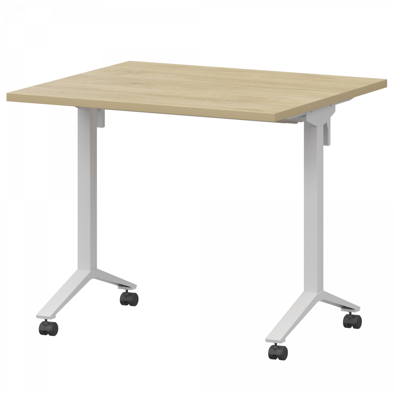 Стол мобильный складной Моби МБ25-80.70 Баттл Рок/Белый (800x700x750)