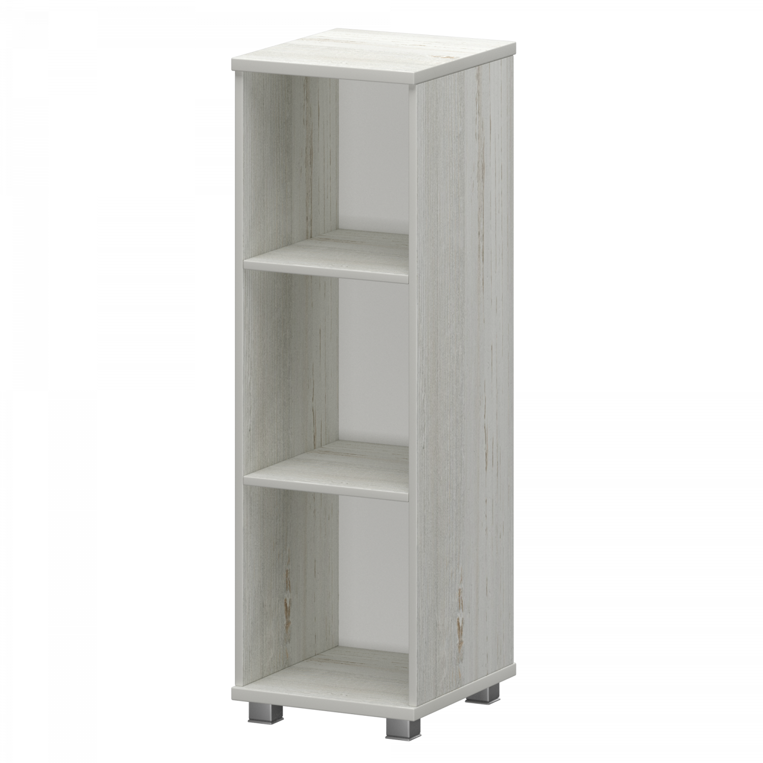 Стеллаж низкий узкий Аргентум НТ-440 Сосна винтер (400x445x1280)