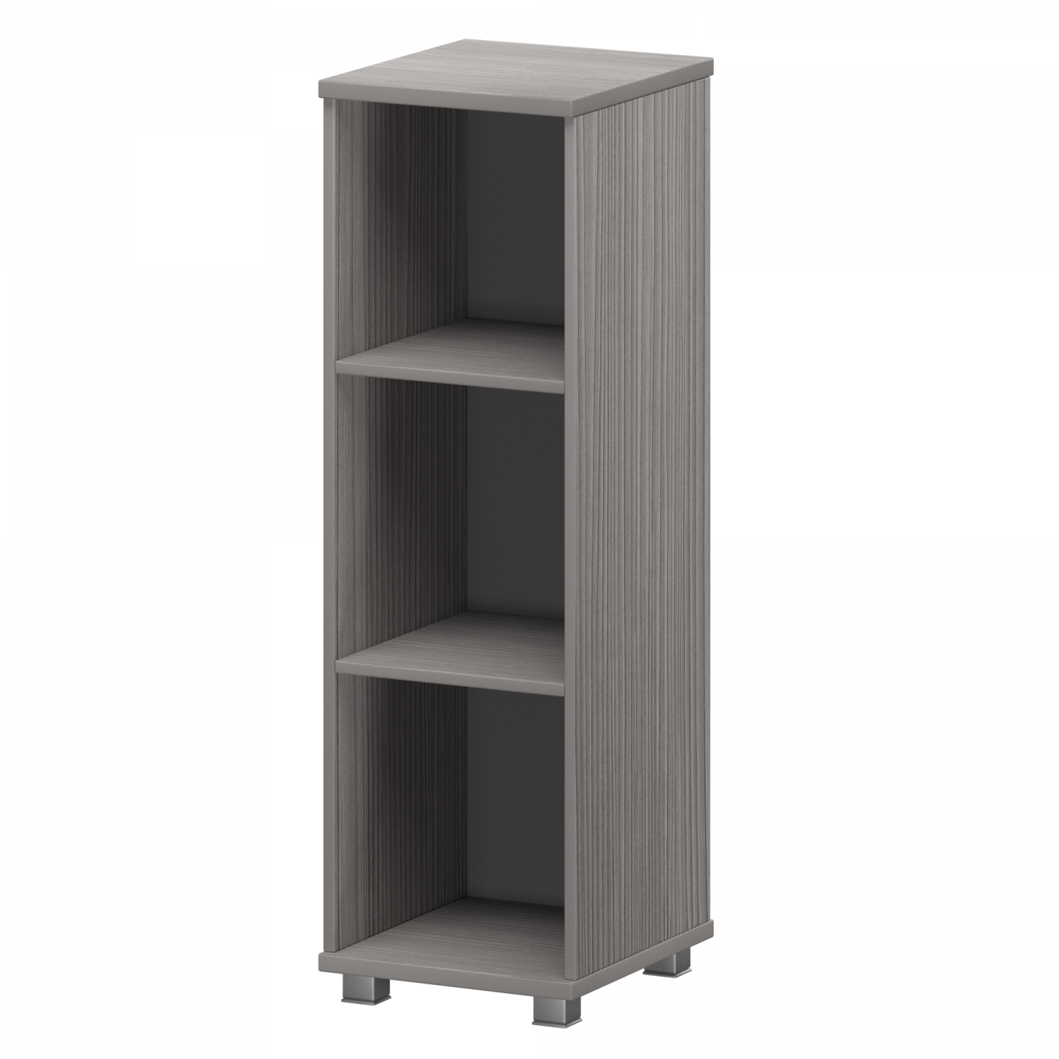 Стеллаж низкий узкий Аргентум НТ-440 Лиственница (400x445x1280)