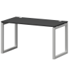 Стол на металлокаркасе Смарт СМС25-О-10К.73.Пр50 Графит/Белый (1000x730x750)