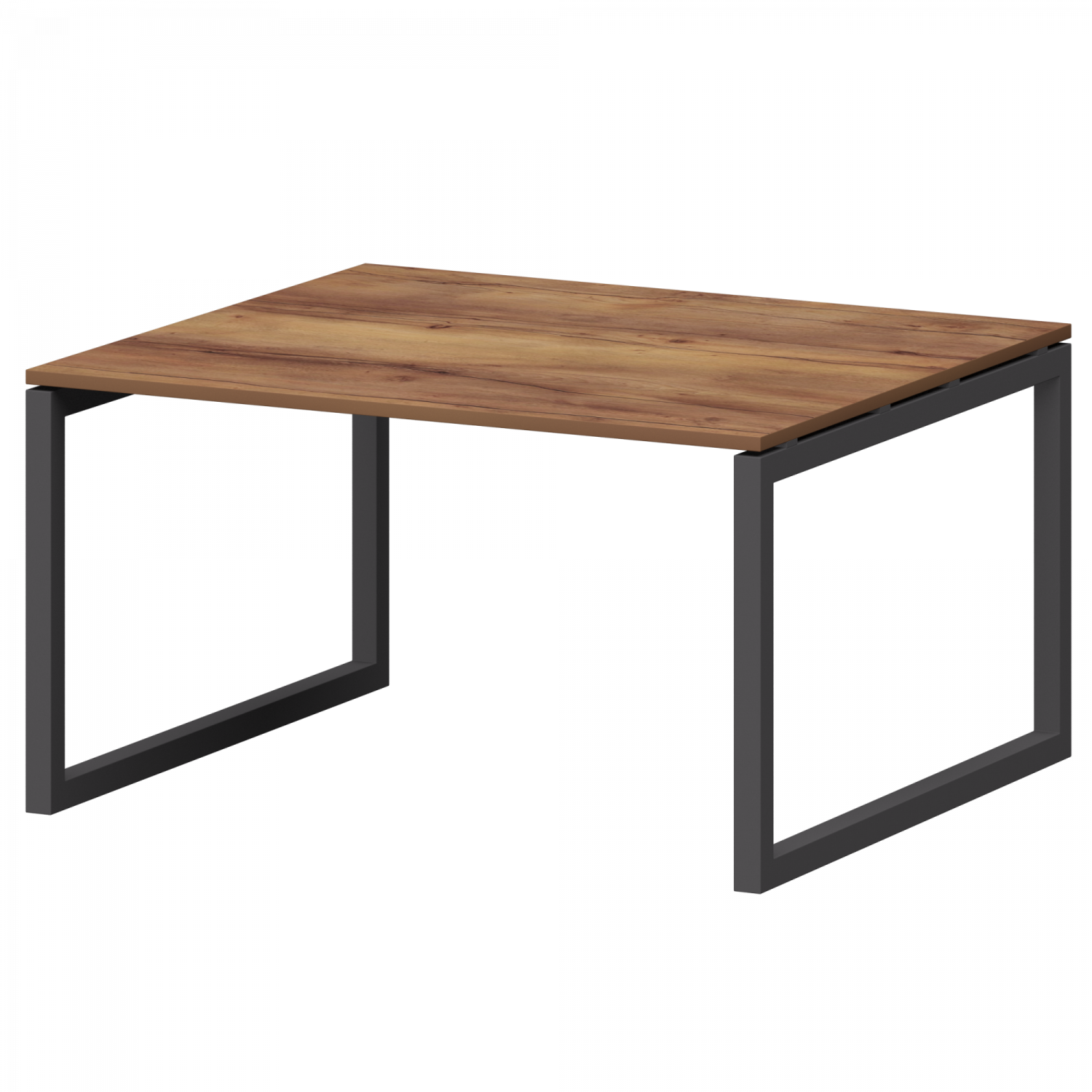 Стол переговорный на металлокаркасе Смарт СМСП-О-14.123.Пр50 Таксония/Антрацит (1400x1236x750)