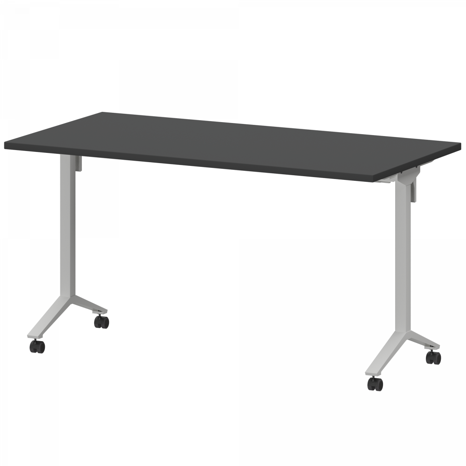 Стол мобильный складной Моби МБ25-140.70 Графит/Белый (1400x700x750)