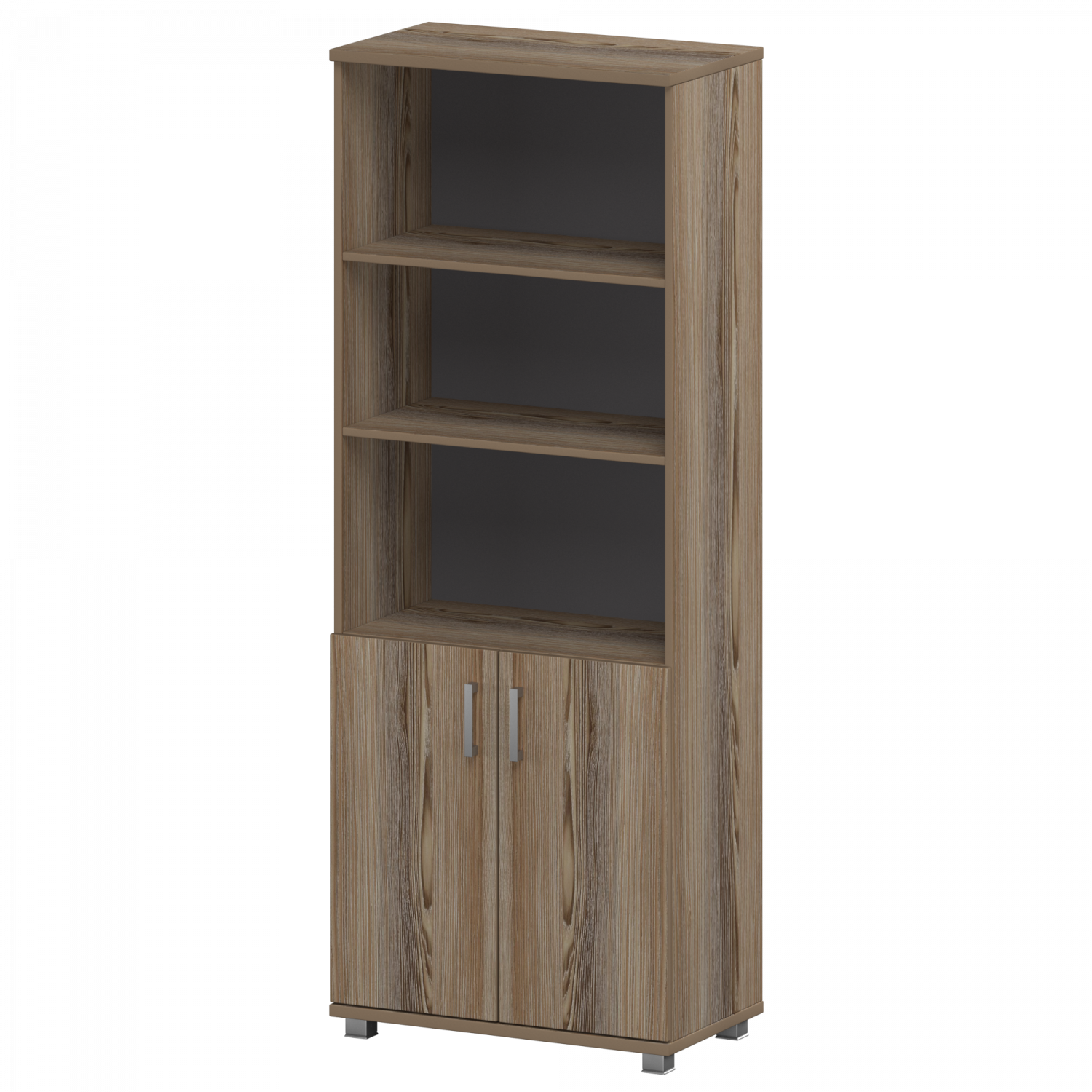 Стеллаж высокий полузакрытый "НТ-580;НТ-600.2" Дуб сафари 800x445x2050 Аргентум