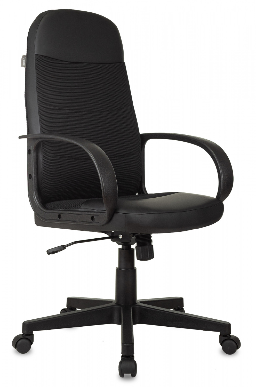 Кресло руководителя Бюрократ CH-808AXSN черный текстиль/эко.кожа крестов. пластик — фото, характеристики, наличие в Сыктывкаре