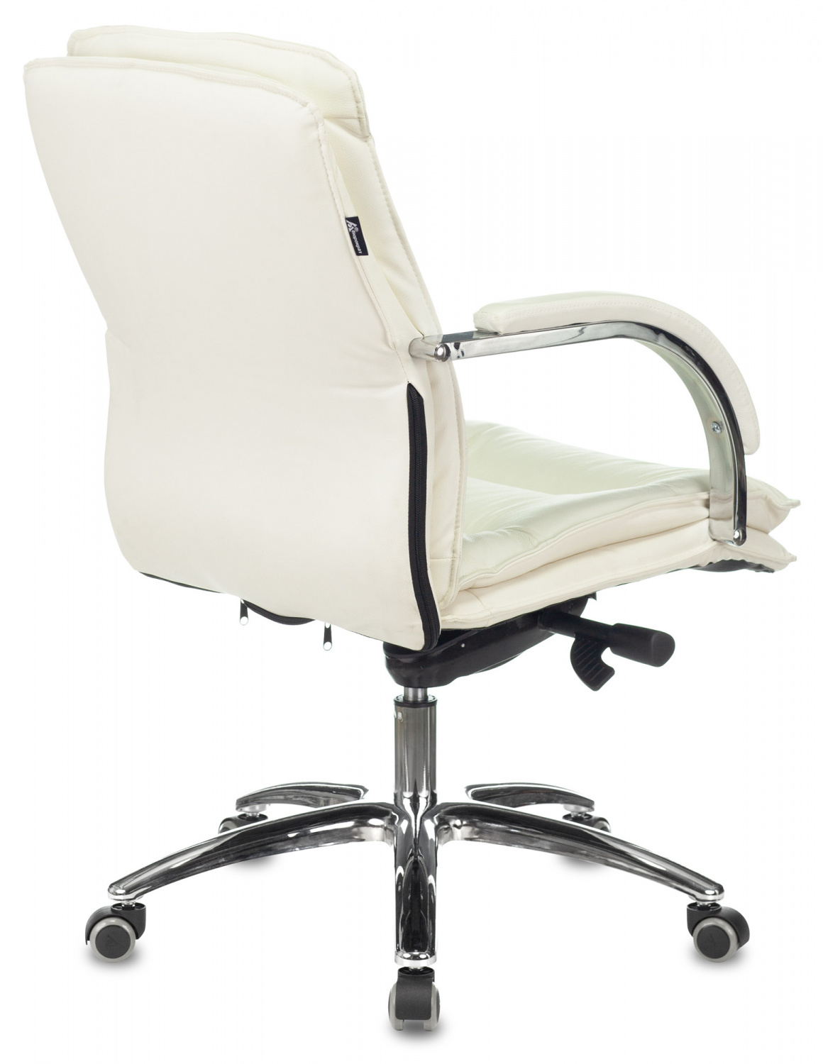 Кресло руководителя Бюрократ T-9927SL-LOW слоновая кость кожа низк.спин. крестов. металл хром — фото, характеристики, наличие в Сыктывкаре