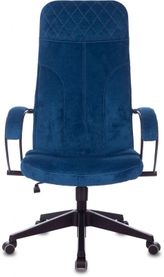 Кресло руководителя Бюрократ CH-608Fabric темно-синий Velvet 29 крестов. пластик, купить в Сыктывкаре