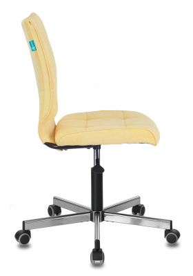 Кресло Бюрократ CH-330M желтый Velvet 74 крестов. металл хром, купить в Сыктывкаре