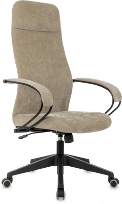 Кресло руководителя Бюрократ CH-610 Fabric песочный Light-21 крестов. пластик, купить в Сыктывкаре