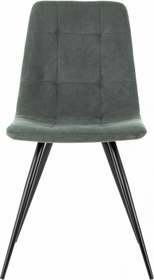 Стул для дома Бюрократ KF-9_4 комплект 4шт серый Alfa 44 металл черный на ножках (KF-9/ALFA44_4), купить в Сыктывкаре