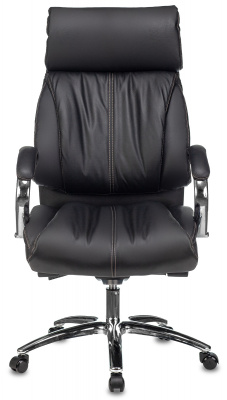 Кресло руководителя Бюрократ T-9904NSL черный кожа крестов. металл хром, купить в Сыктывкаре