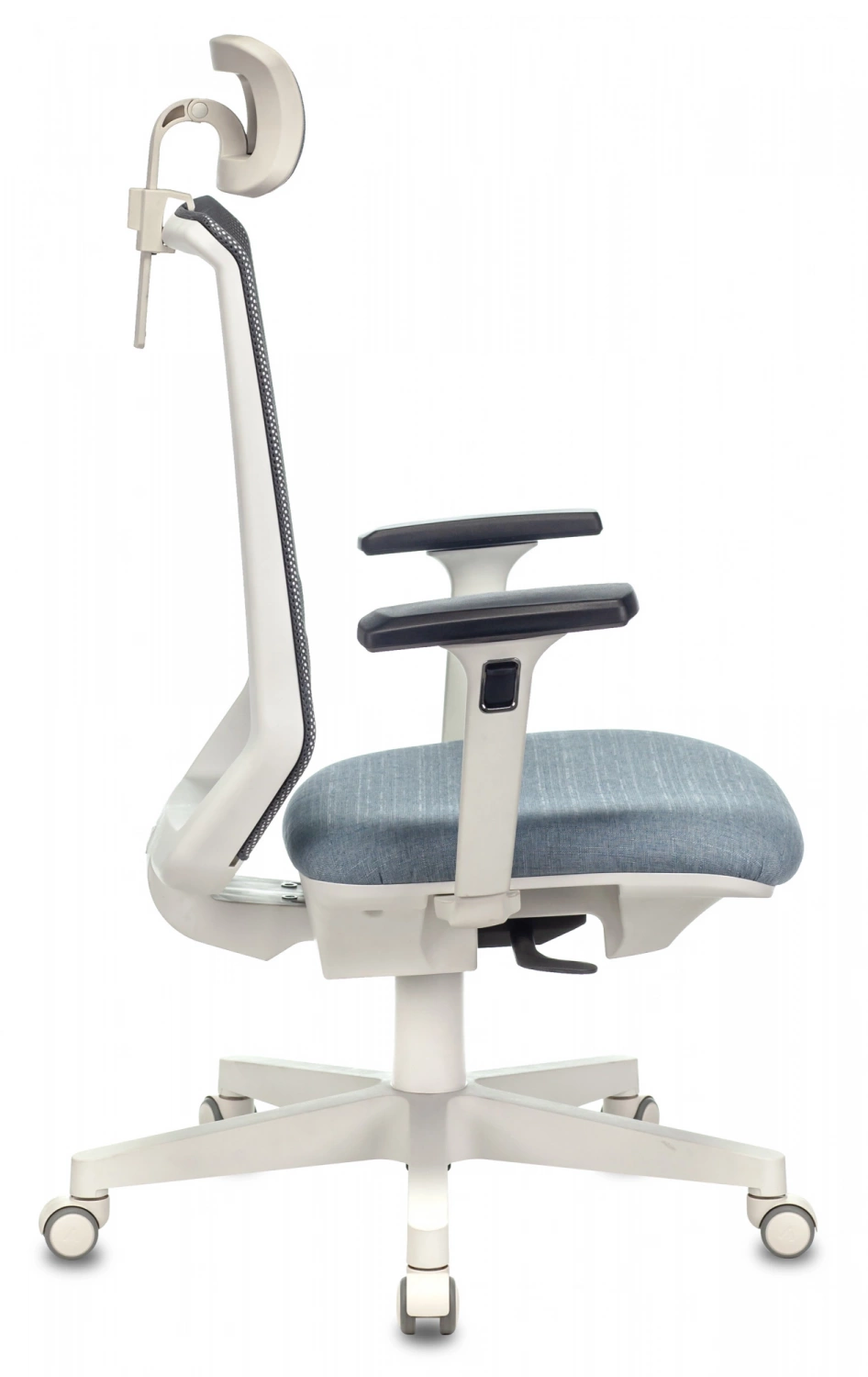 Кресло руководителя Бюрократ EXPERT серый TW-04 сиденье голубой 38-405 сетка/ткань с подголов. крестов. пластик пластик белый, купить в Сыктывкаре