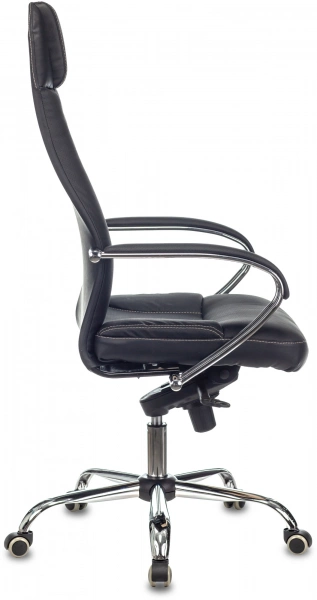 Кресло эргономичное Бюрократ CH-609SL/ECO черный экокожа крестов. металл хром, купить в Сыктывкаре