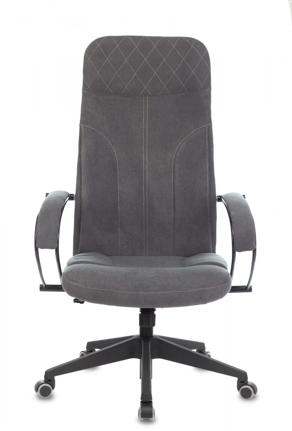 Кресло руководителя Бюрократ CH-608Fabric темно-серый Alfa 44 крестов. пластик, купить в Сыктывкаре