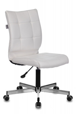 Кресло Бюрократ CH-330M белый Lincoln 100 экокожа крестов. металл хром, купить в Сыктывкаре