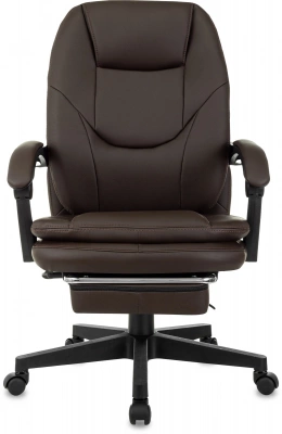 Кресло руководителя Бюрократ CH-868N-F коричневый экокожа крестов. пластик подст.для ног, купить в Сыктывкаре