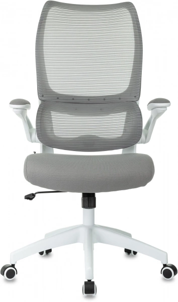 Кресло эргономичное Бюрократ Sigma WH 1 серый сетка/ткань крестов. пластик пластик белый, купить в Сыктывкаре
