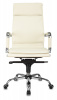 Кресло руководителя Бюрократ CH-993MB слоновая кость экокожа крестов. металл хром, купить в Сыктывкаре