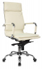 Кресло руководителя Бюрократ CH-993MB слоновая кость экокожа крестов. металл хром