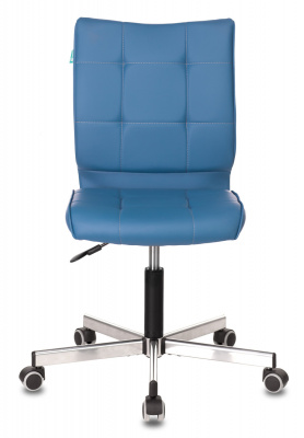 Кресло Бюрократ CH-330M синий Orion-03 экокожа крестов. металл хром, купить в Сыктывкаре