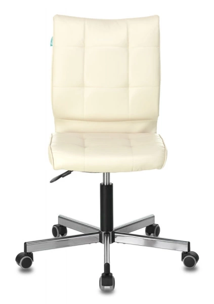 Кресло Бюрократ CH-330M молочный Diamond 271 экокожа крестов. металл хром, купить в Сыктывкаре